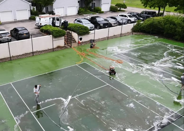 North Royalton Power Washing professional cleaning outdoor surfaces at North Royalton property